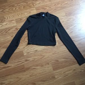 & other stories mock neck crop top